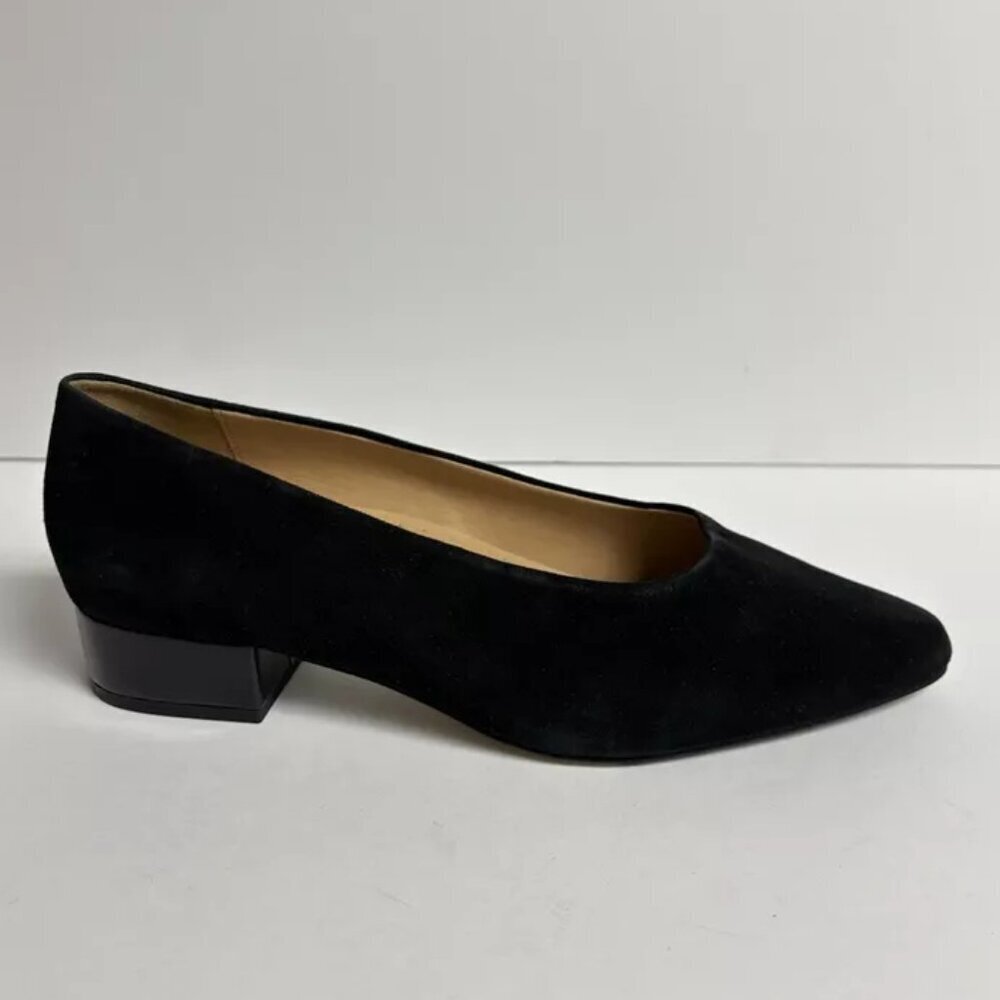 Trotters Women’s Jewel, Black Block Heel Pumps, Size 10 W